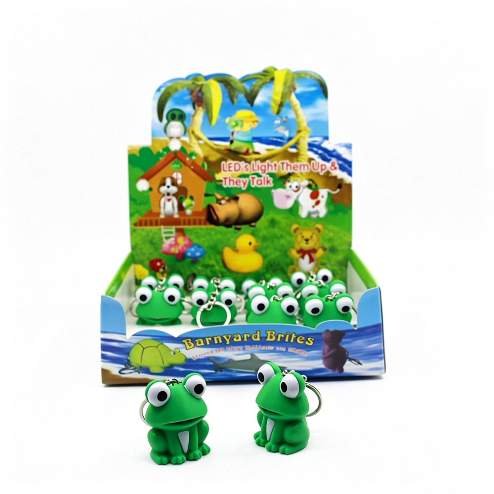 Frog Sound & Light LED Keychain