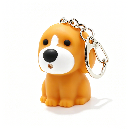 Colorful Puppy Sound Keychain