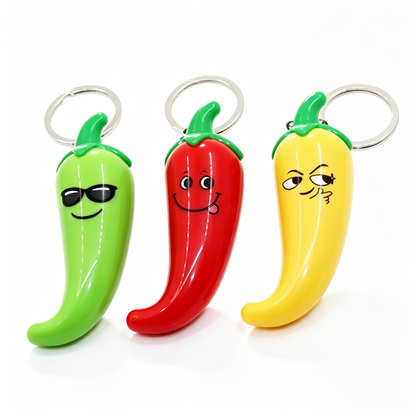 Chili LED Sound Keychain
