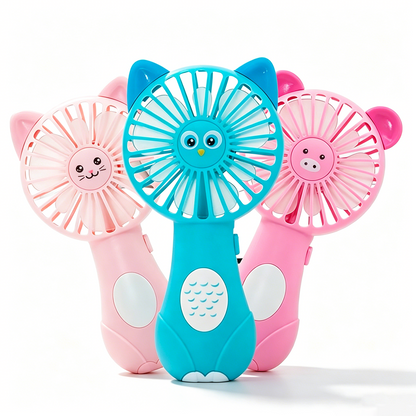 Animal-shaped Dry Battery Handheld Fan