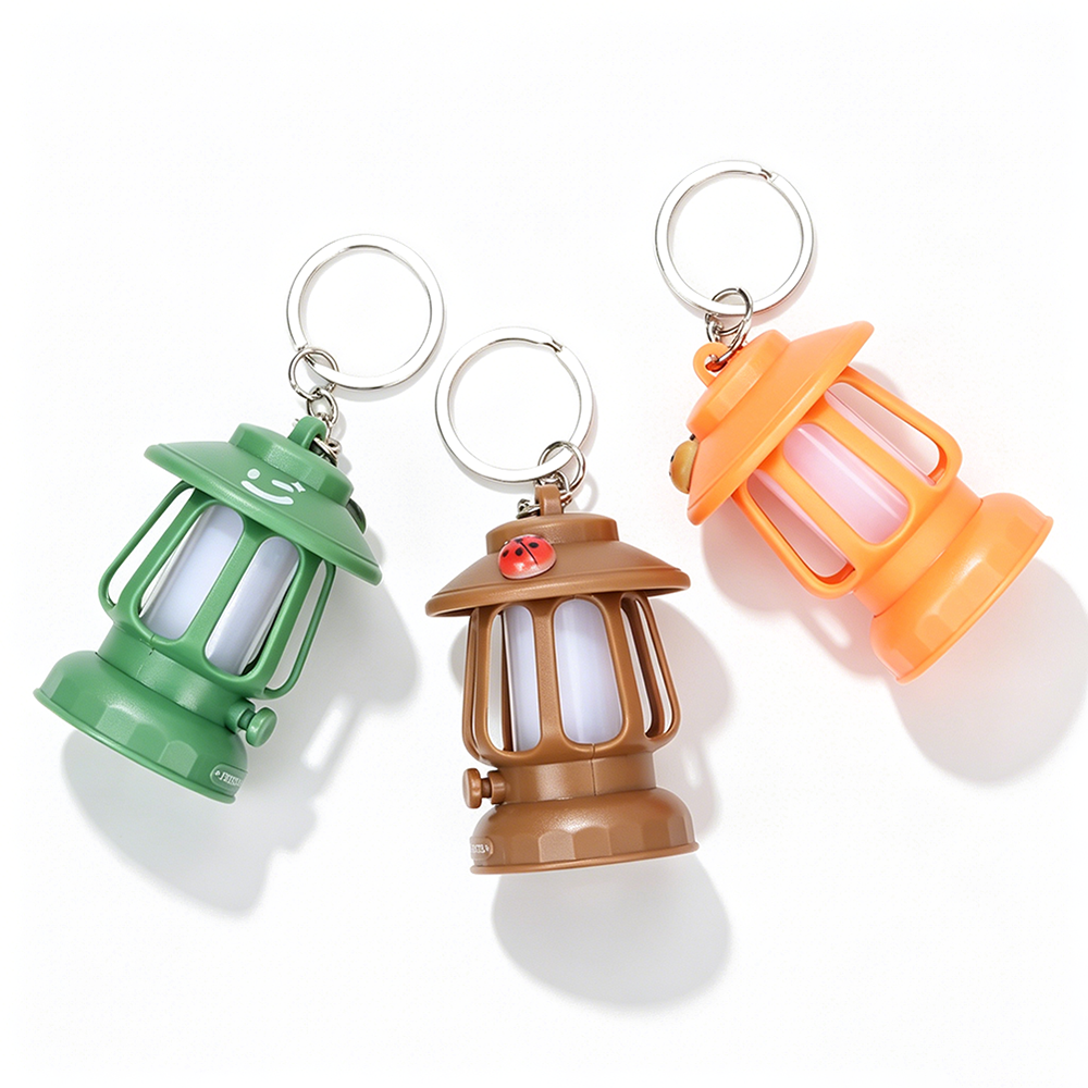 Camping Mini Night Light Keychain