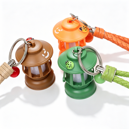Camping Mini Night Light Keychain