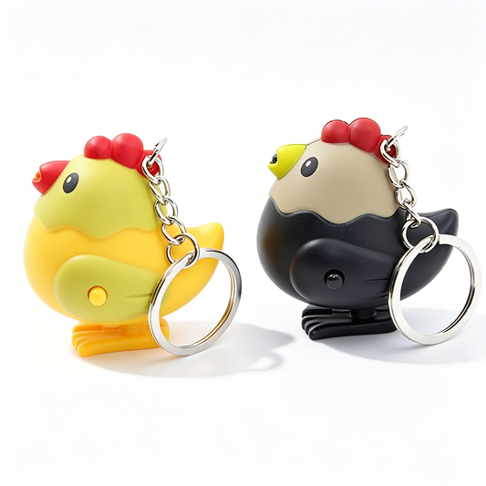 Chick Sound & Light Keychain