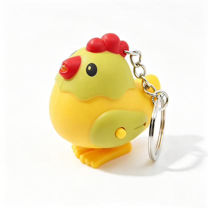 Chick Sound & Light Keychain