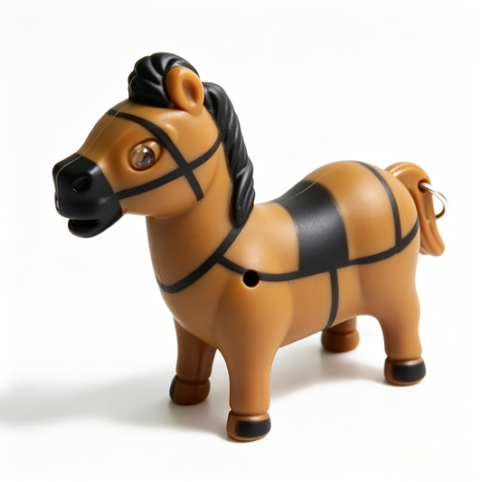 Horse LED Sound Keychain