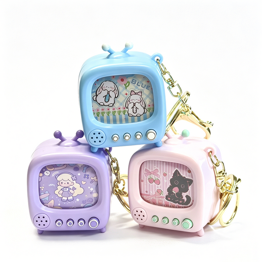 Cartoon Luminous TV keychain
