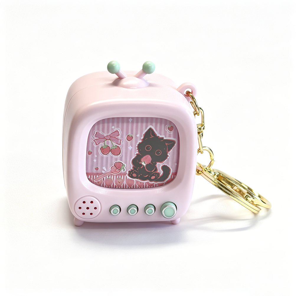 Cartoon Luminous TV keychain