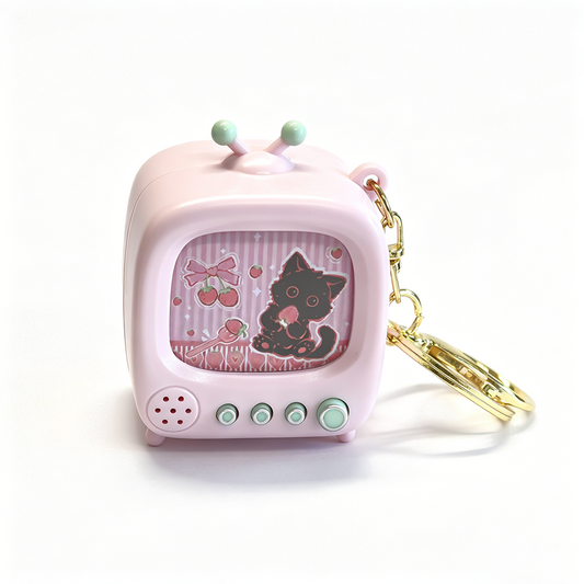 Cartoon Luminous TV keychain