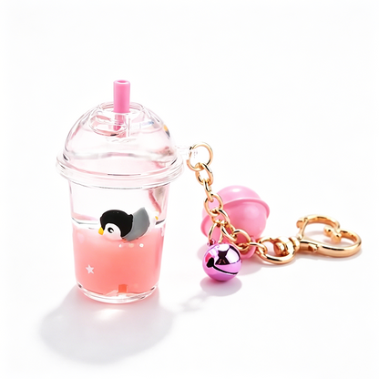 Acrylic Fish for Marine Animal Cartoon Quicksand Keychain Quick Desk Accessories Bag Pendant