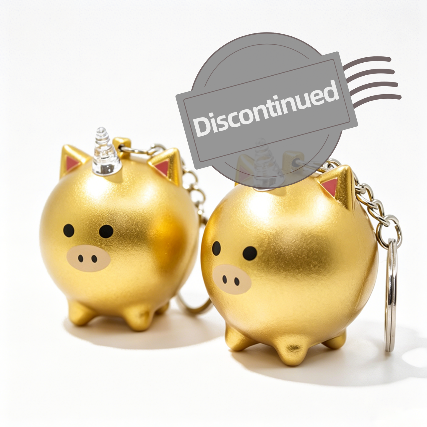 Glowing Unicorn Pig Keychain