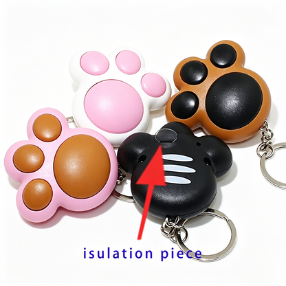 Cat Paw LED Keychain