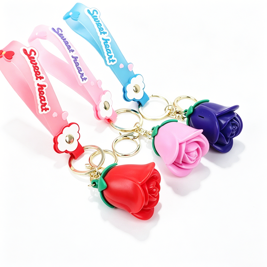 Confession Rose Keychain
