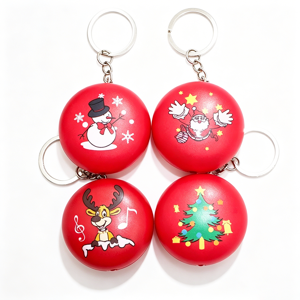Christmas Glowing LED Keychains