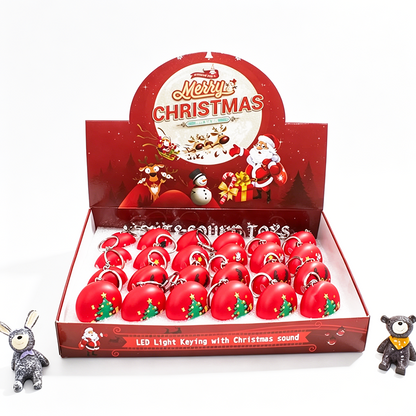 Christmas Glowing LED Keychains