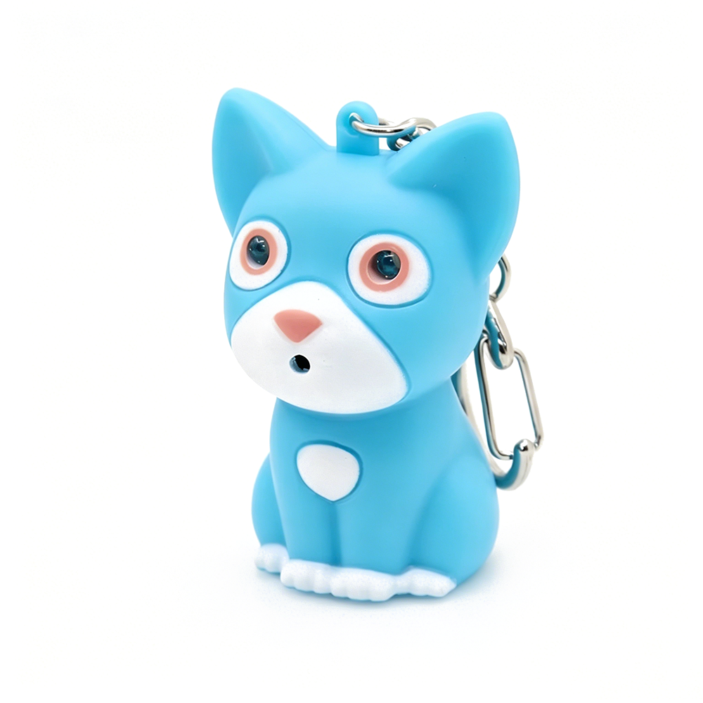 Colorful Kitten LED Keychain