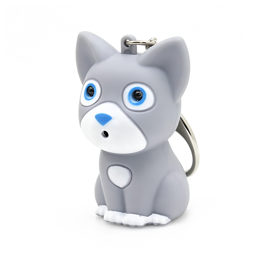 Colorful Kitten LED Keychain