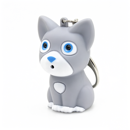Colorful Kitten LED Keychain
