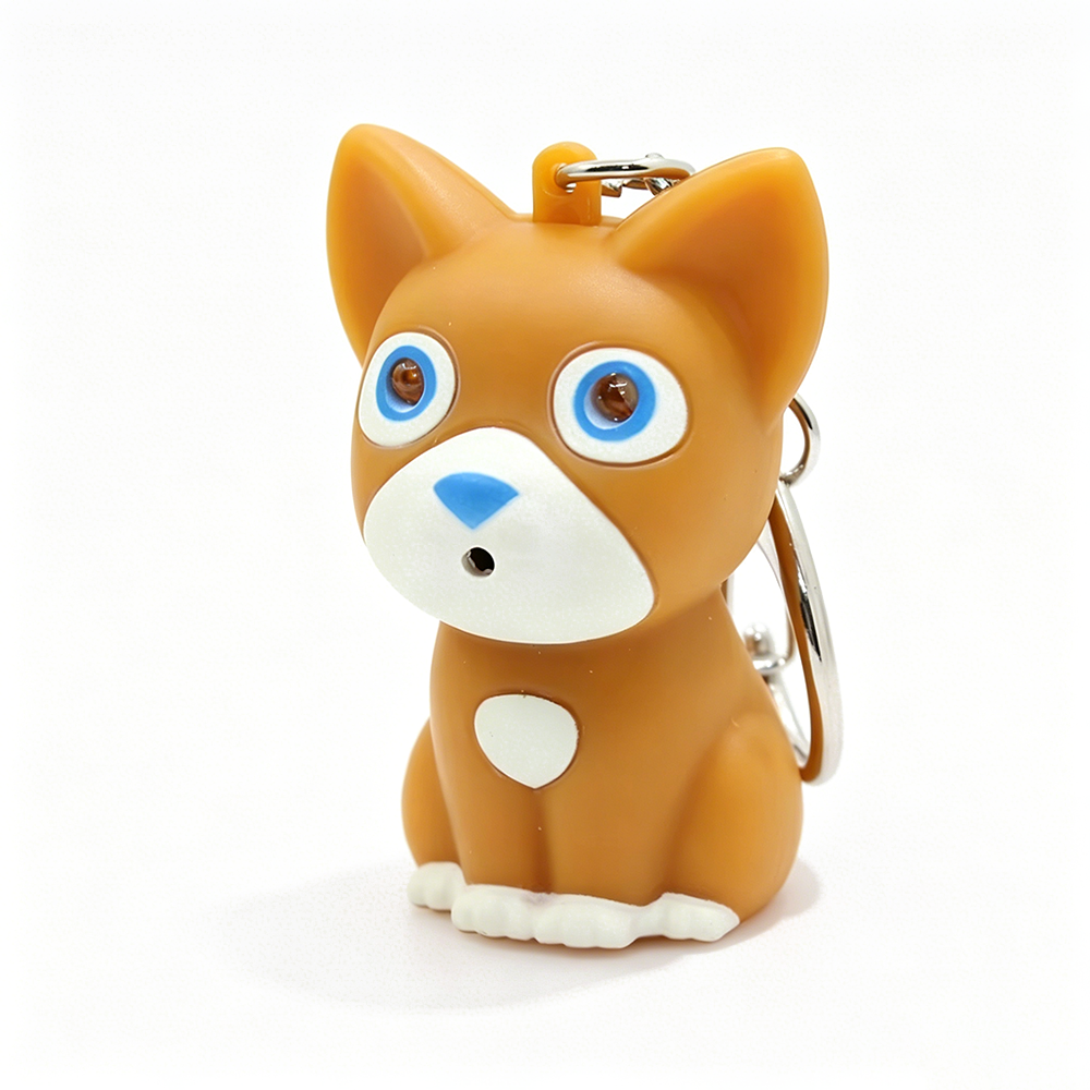 Colorful Kitten LED Keychain