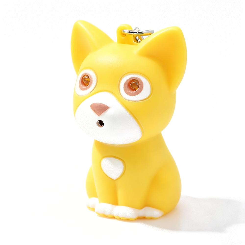 Colorful Kitten LED Keychain