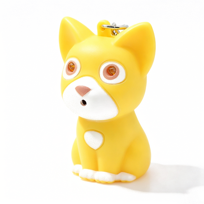 Colorful Kitten LED Keychain