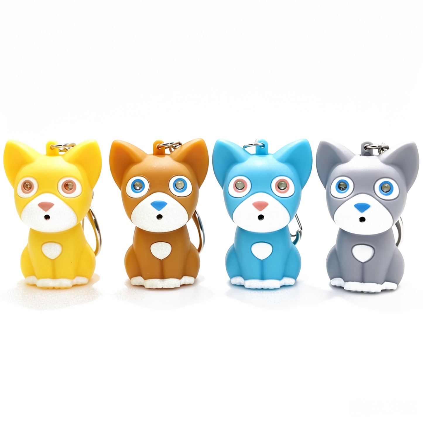 Colorful Kitten LED Keychain