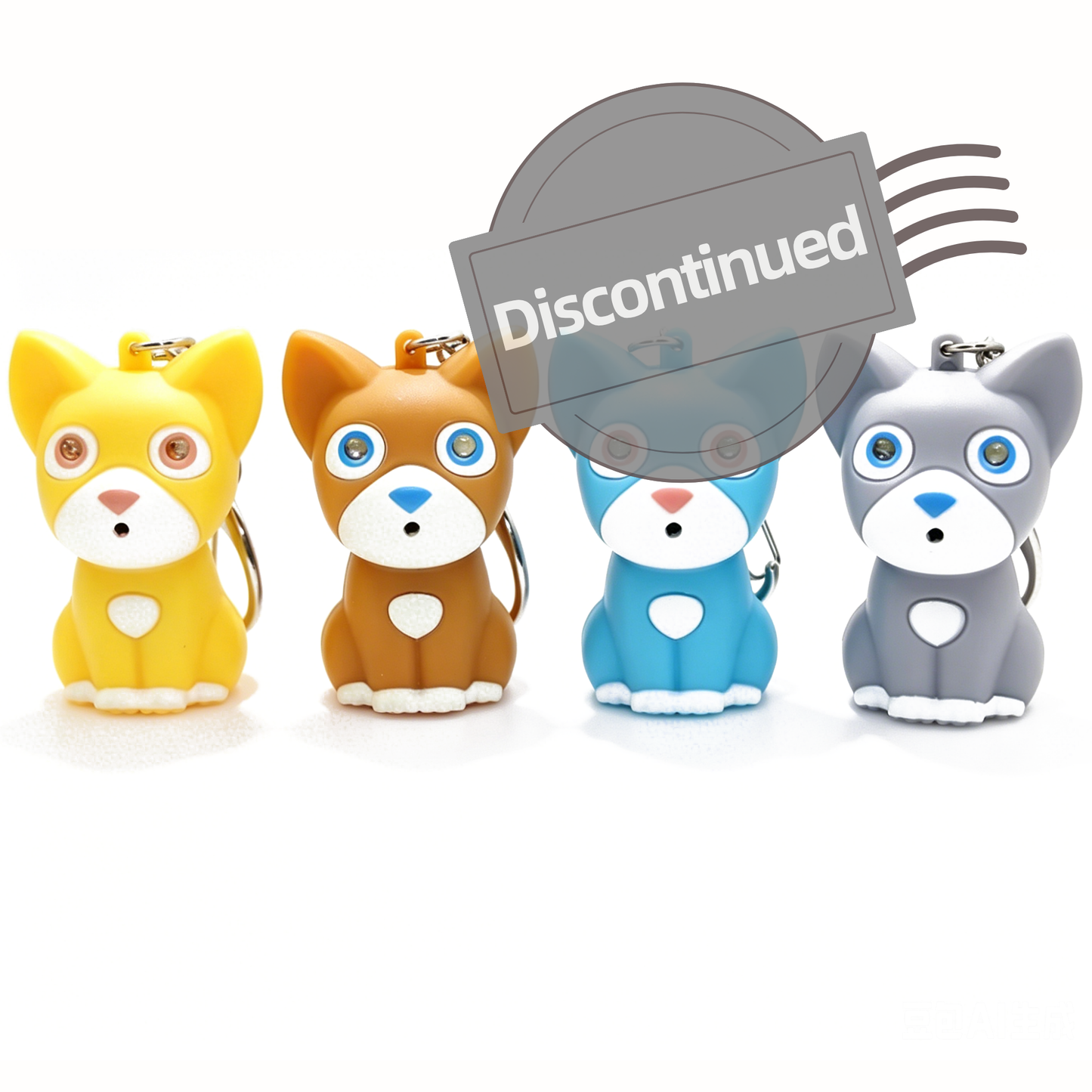Colorful Kitten LED Keychain
