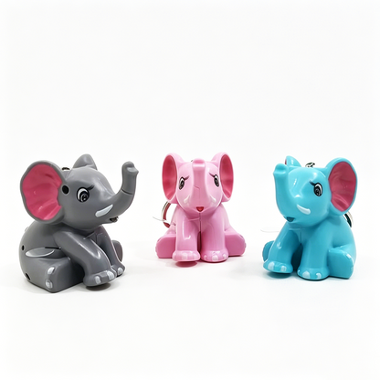 Colorful Elephant LED Keychain