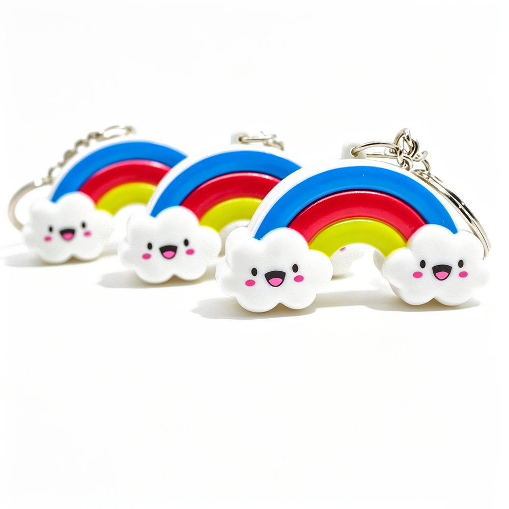 Rainbow LED Keychain