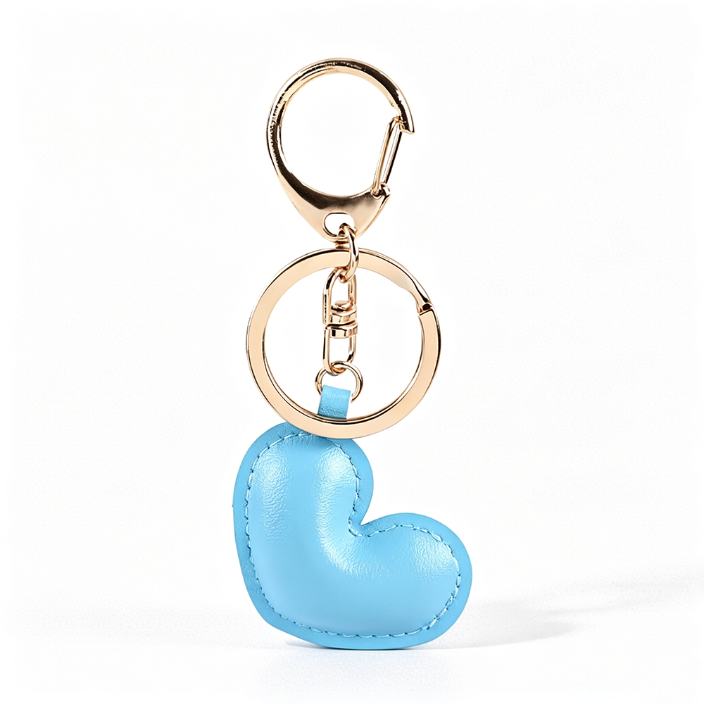 PU Leather Heart Keychain