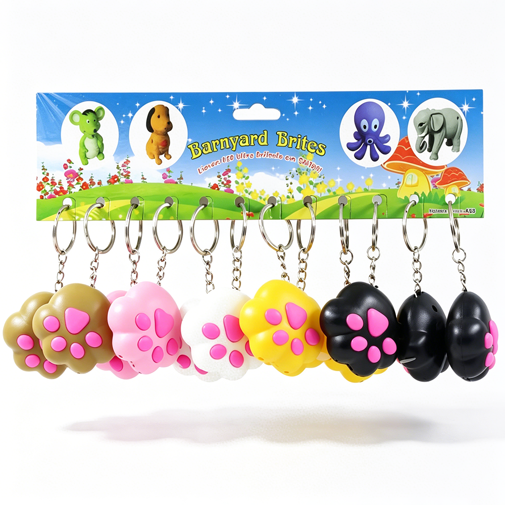 Cat Pow Light Up Keychain