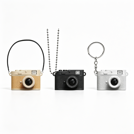 No.8 Camera LED Sound Keychain