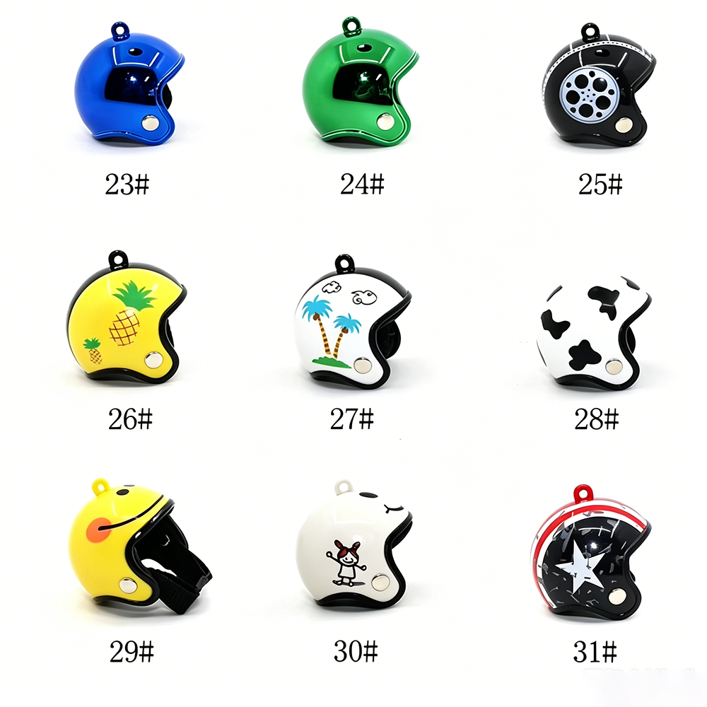 Custom Pattern Helmet Keychain