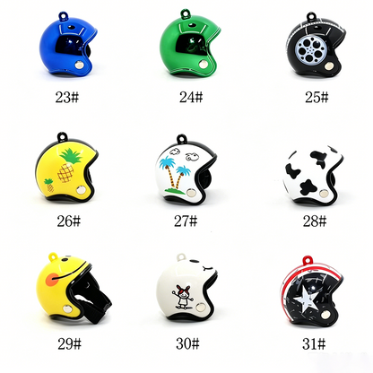 Custom Pattern Helmet Keychain