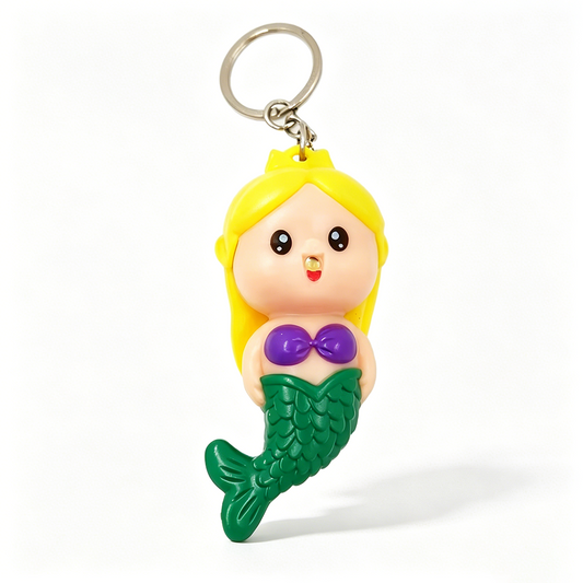 Mermaid Sound & Light Keychain