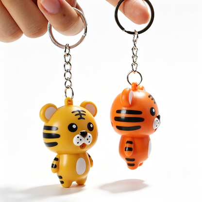 Tiger LED Sound Keychain