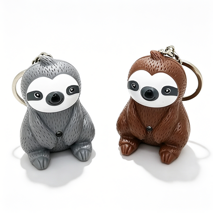 Sloth LED Sound Keychain