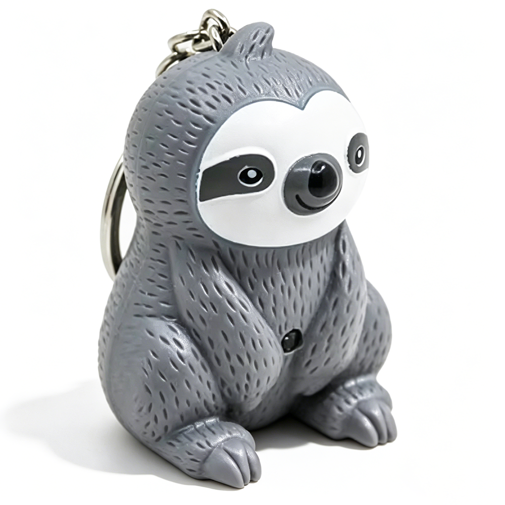 Sloth LED Sound Keychain