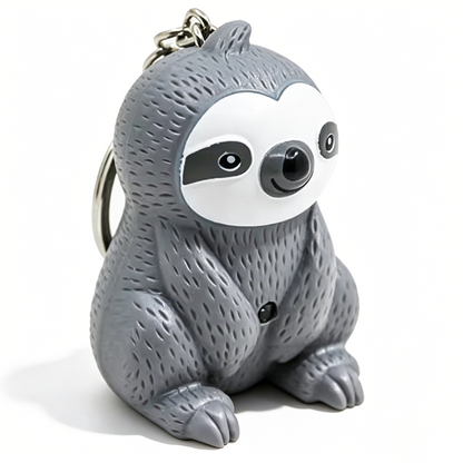 Sloth LED Sound Keychain