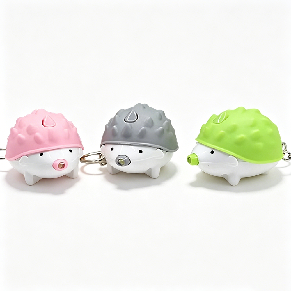 Hedgehog LED Sound Keychain