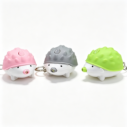 Hedgehog LED Sound Keychain