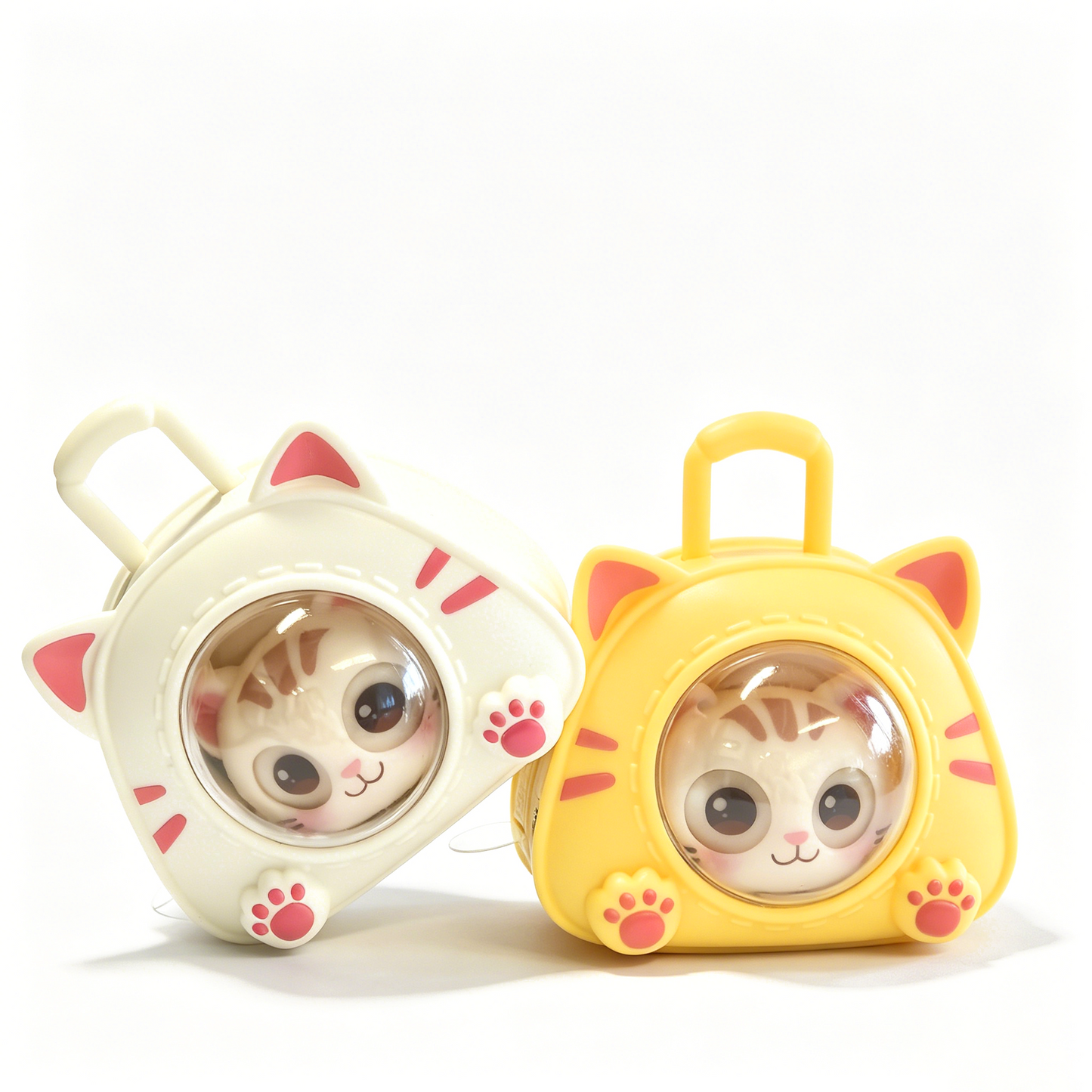 Eye-changing cat sound keychain
