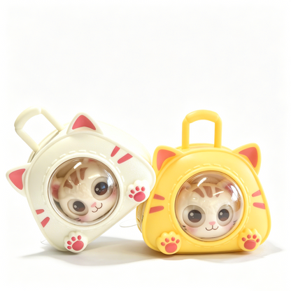 Eye-changing cat sound keychain