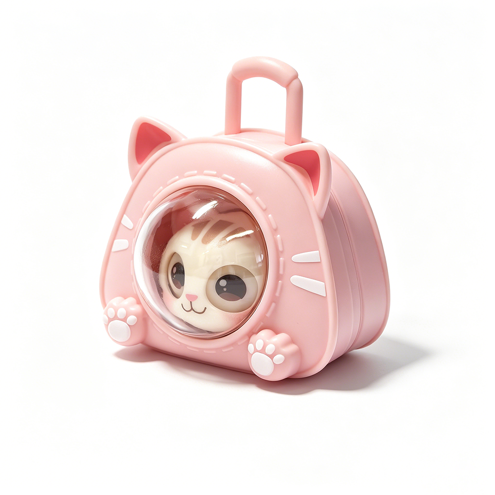 Eye-changing cat sound keychain