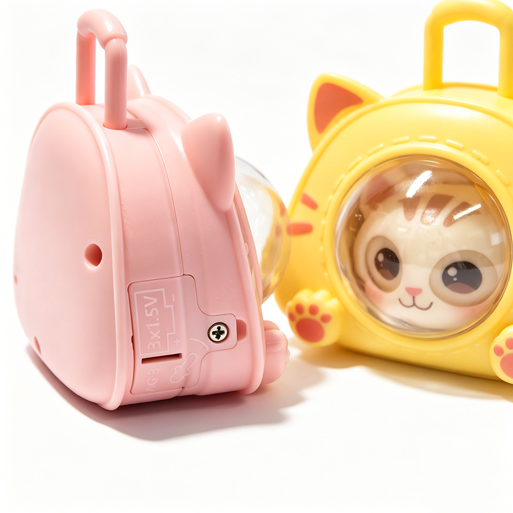 Eye-changing cat sound keychain