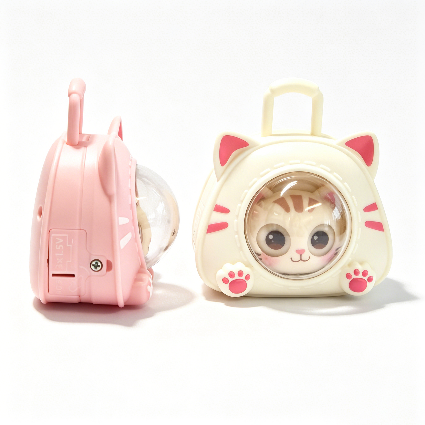 Eye-changing cat sound keychain