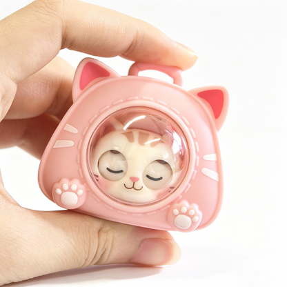 Eye-changing cat sound keychain