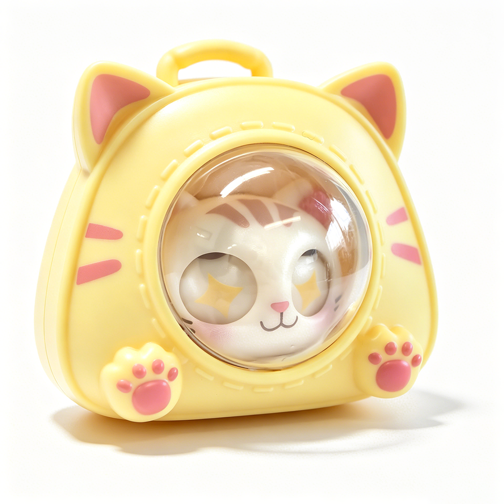 Eye-changing cat sound keychain