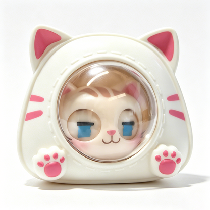 Eye-changing cat sound keychain