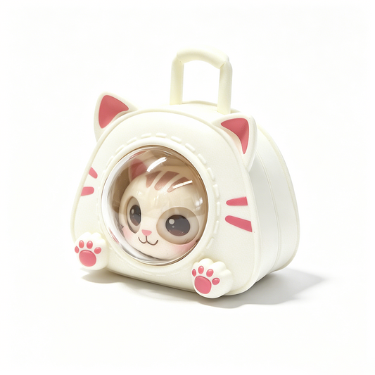 Eye-changing cat sound keychain