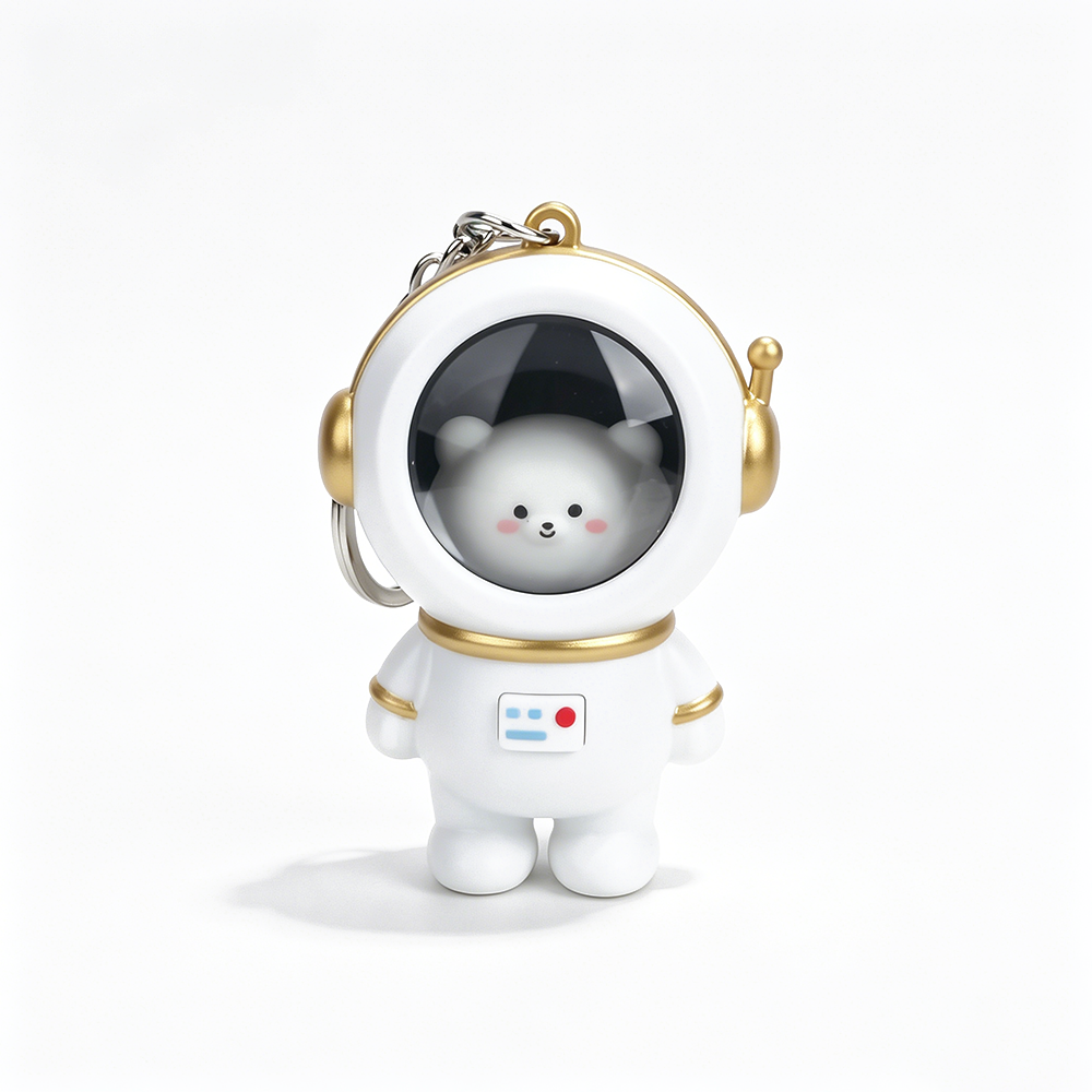 Starry Sky Astronaut LED Keychain